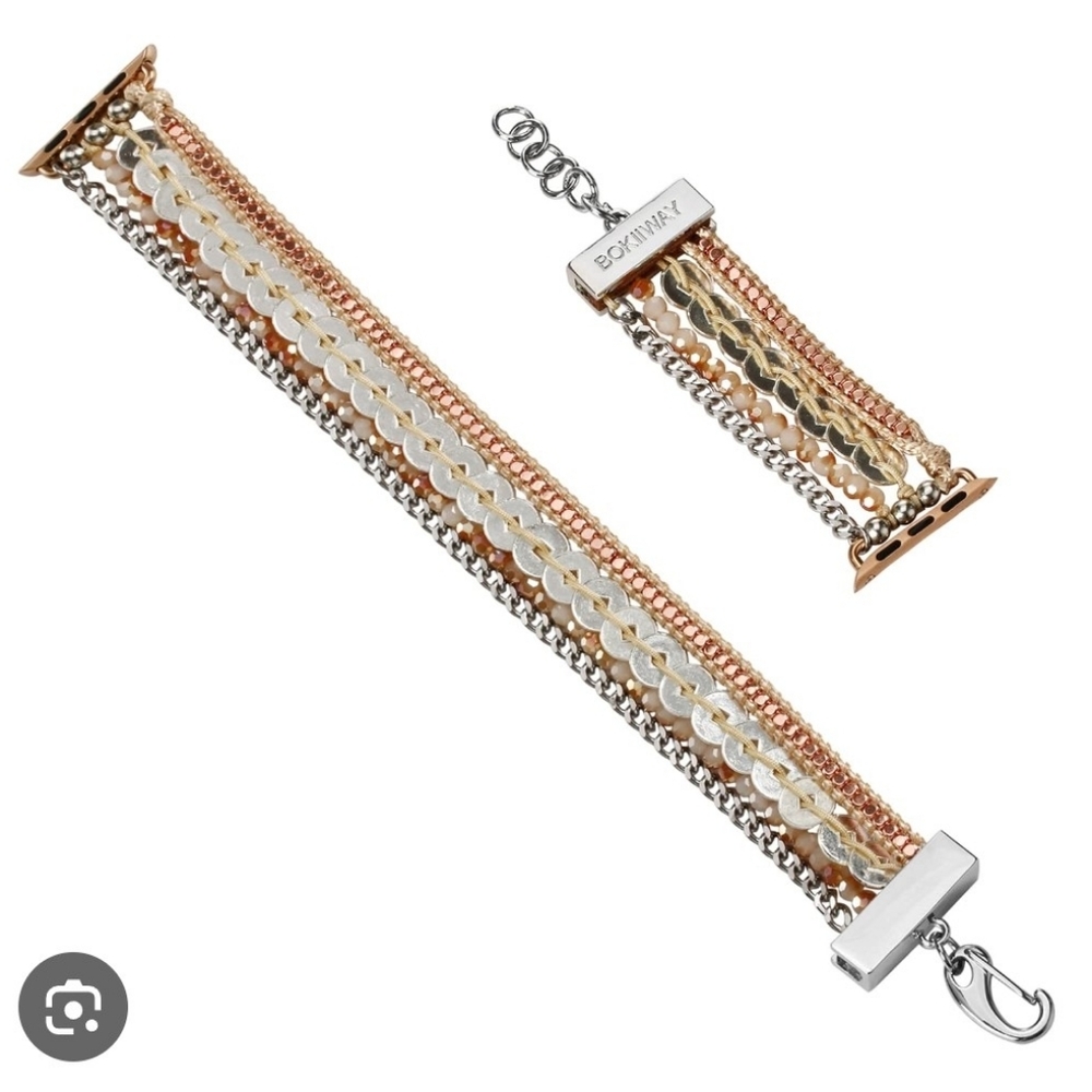 Gold and Silver Women's Watch Band